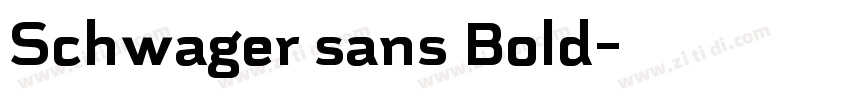 Schwager sans Bold字体转换